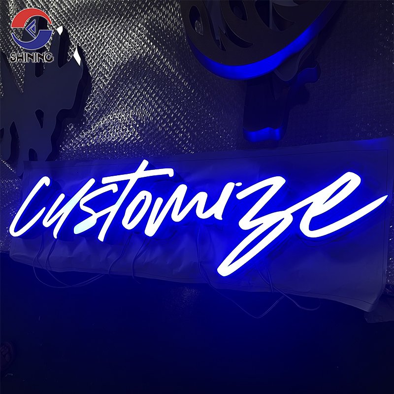 LED sign board 3d logo office outdoor illuminated store business signage wall logo led 3d letter custom sign