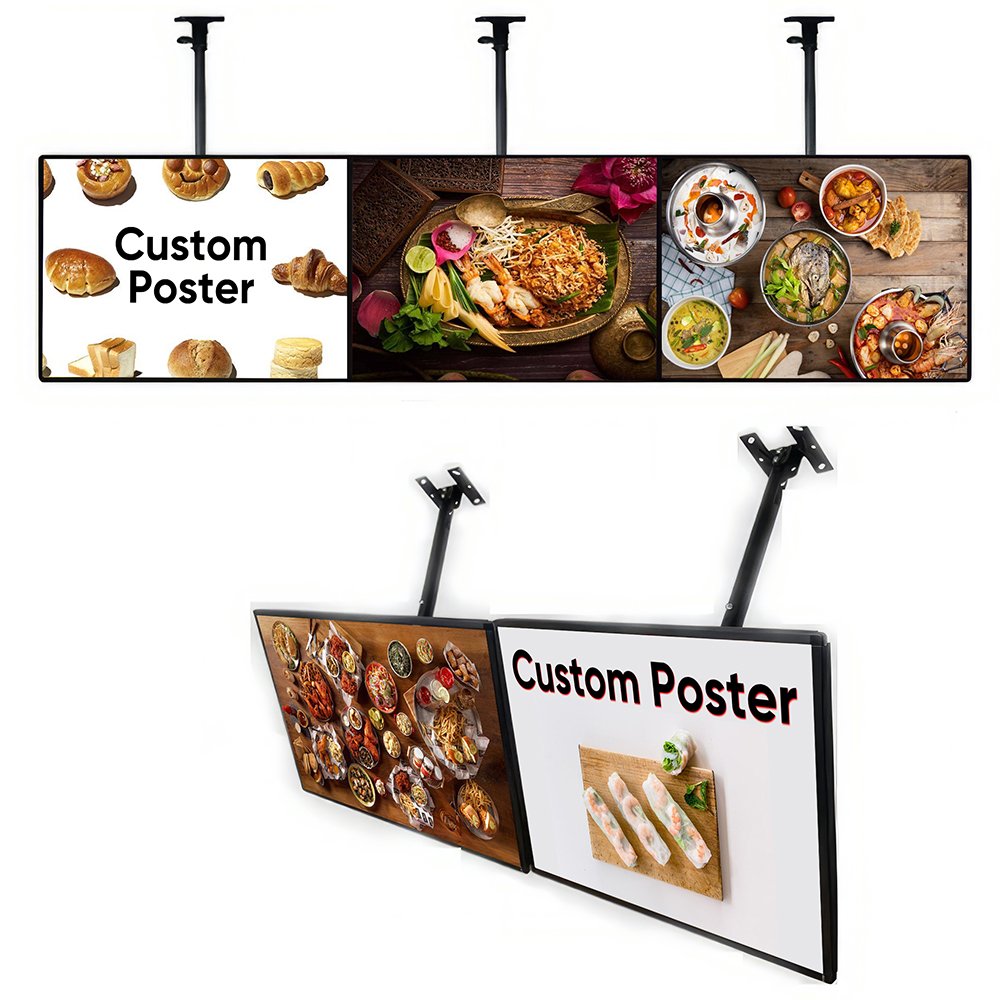 advertising acrylic aluminum clip-on frame led display board price poster board snap frame light box display sign board