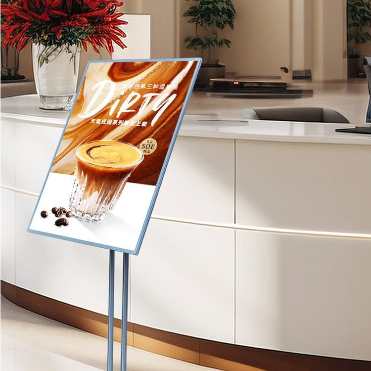 Top quality Black Bracket light box signage menu board commercial advertising window display stand