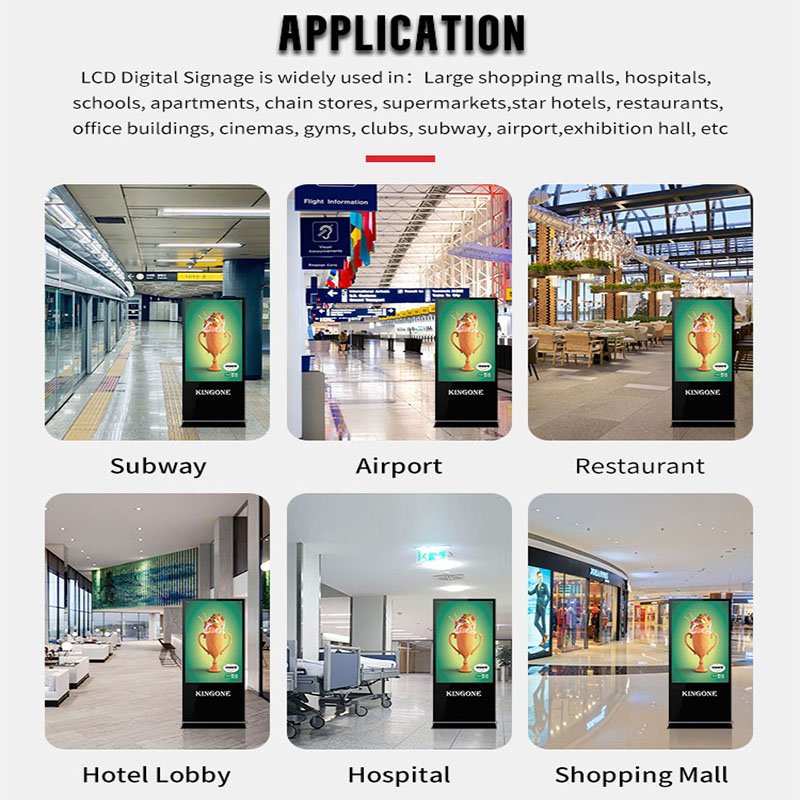 Indoor Floor-standing LED Video Advertising Screen Digital Signage Equipment for Media Publicity Boards and Poster Displays