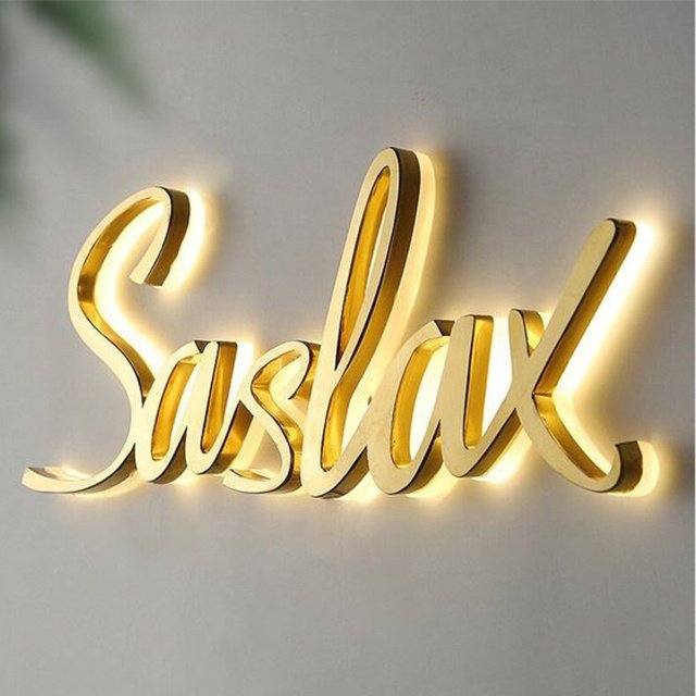 Custom Led Sign Board Outdoor Advertising Led Light Signs Metal Backlit Led Channel Letters For Business