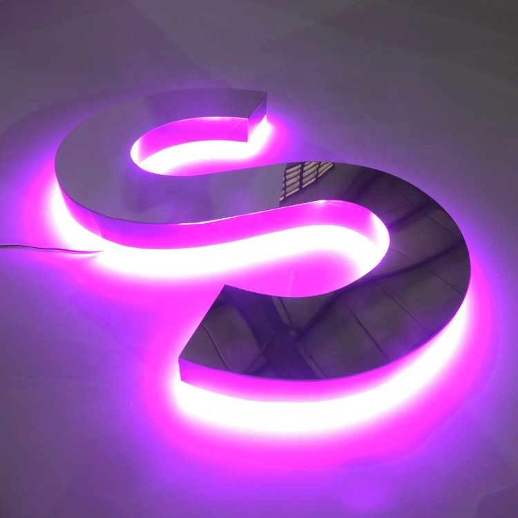 Best sales backlit letters led sign for decoration 3D office led illuminated business logo led letter signs for business