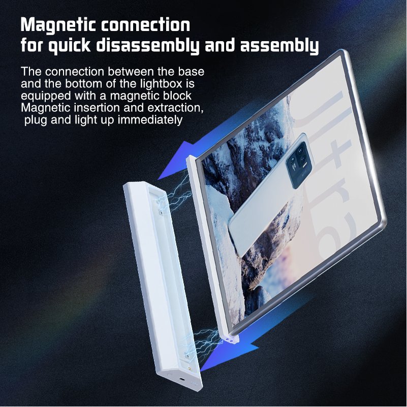 A4/A3 Double-Sided LED Light Box, Rechargeable, Menu Display Stand, Tabletop Sign, Portable Advertising Board