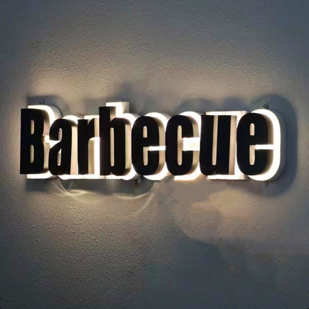 Backlit Letter Sign Channel Letters Signs Outdoor 3d Sign Letter for Advertising Logo Shop Name Custom Decoration