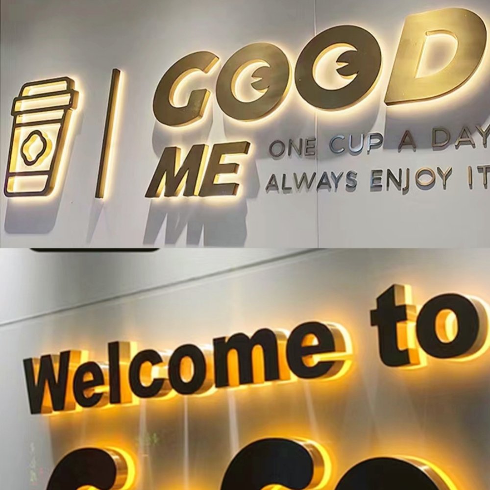 Backlit Letter Sign Channel Letters Signs Outdoor 3d Sign Letter for Advertising Logo Shop Name Custom Decoration