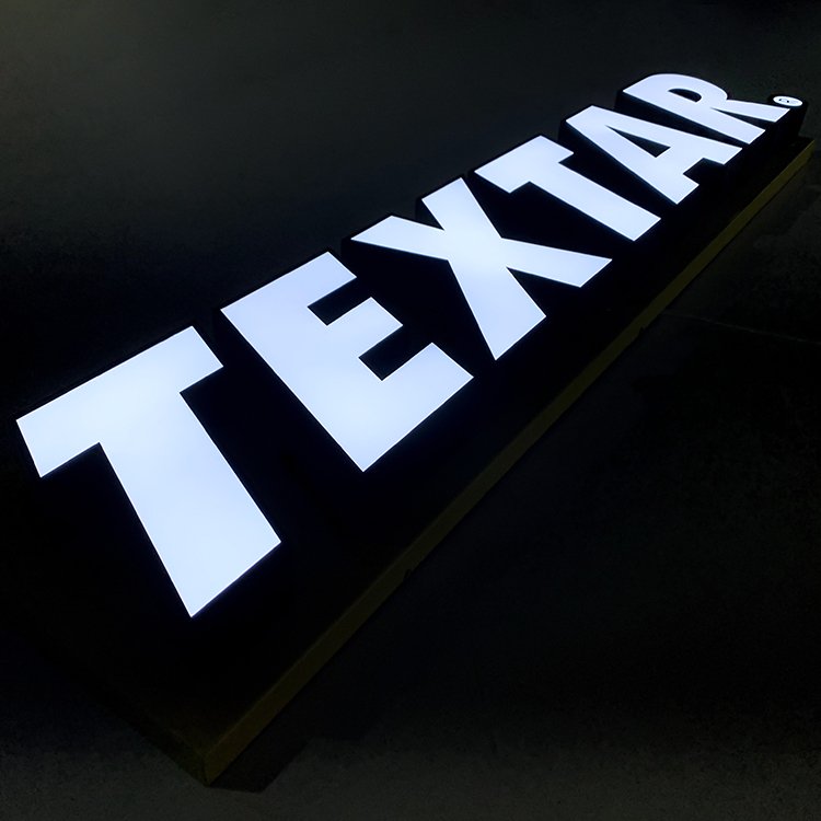 Stainless Steel Frontlit Advertising Sign Outdoor light Led Letter Sign 3D Led Channel logo outdoor custom led sign for business