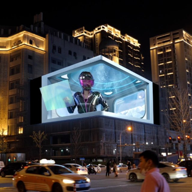 Factory Supply 3D Full Color HD led video wall outdoor Panel Outdoor Advertising Board Retail Stores Shopping Malls