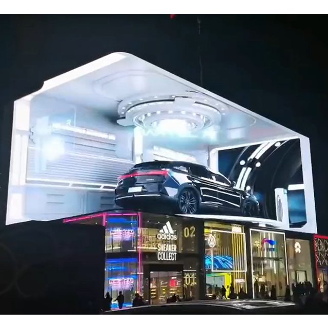 Factory Supply 3D Full Color HD led video wall outdoor Panel Outdoor Advertising Board Retail Stores Shopping Malls