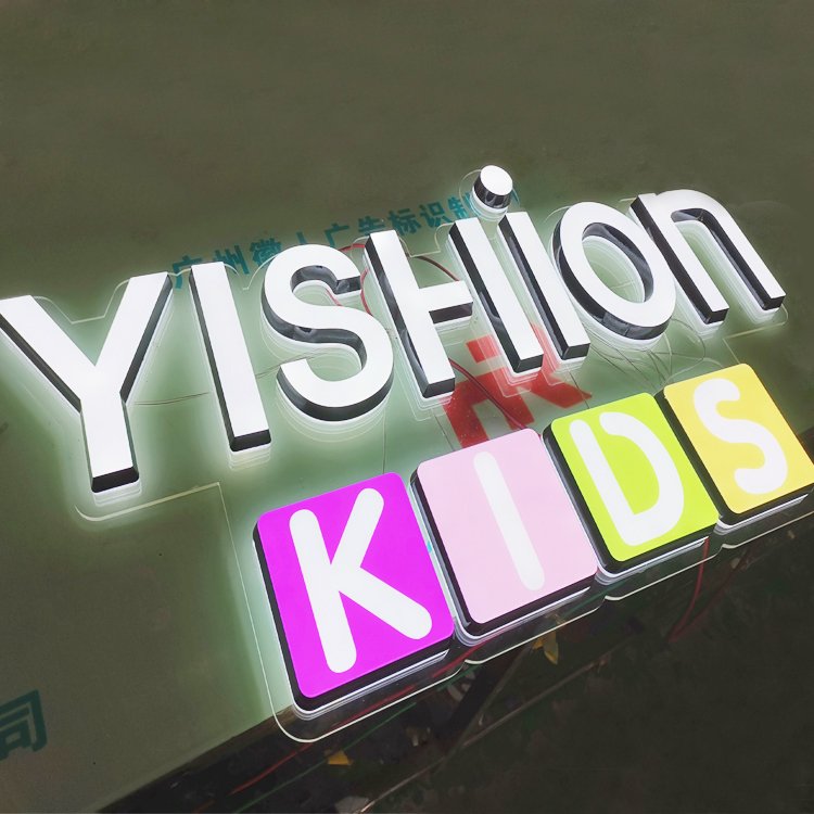 3d Brand Logo Custom Led Lighting Signage Full Acrylic Light Up Sign led Letter Logo Sign 3d custom led sign for business