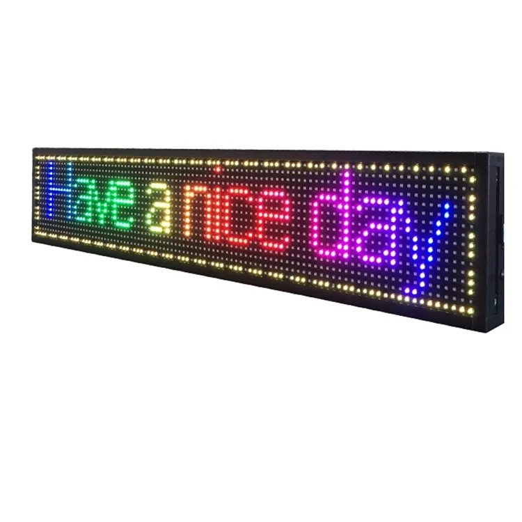 Outdoor Capacitive P5 P10 Wifi Full Color LED Moving Programmable Scrolling Message Sign Display Screen