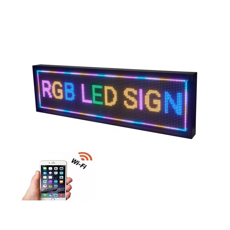 Outdoor Capacitive P5 P10 Wifi Full Color LED Moving Programmable Scrolling Message Sign Display Screen