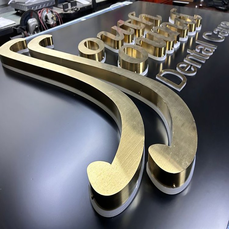led sign board outdoor advertising business sign custom channel letter signs 3D Metal Letters