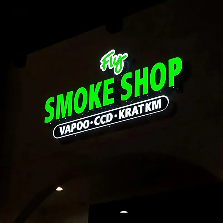 Acrylic backlit facelit metal custom LED letter signs stainless steel sign 3d signs logo led illuminated board business