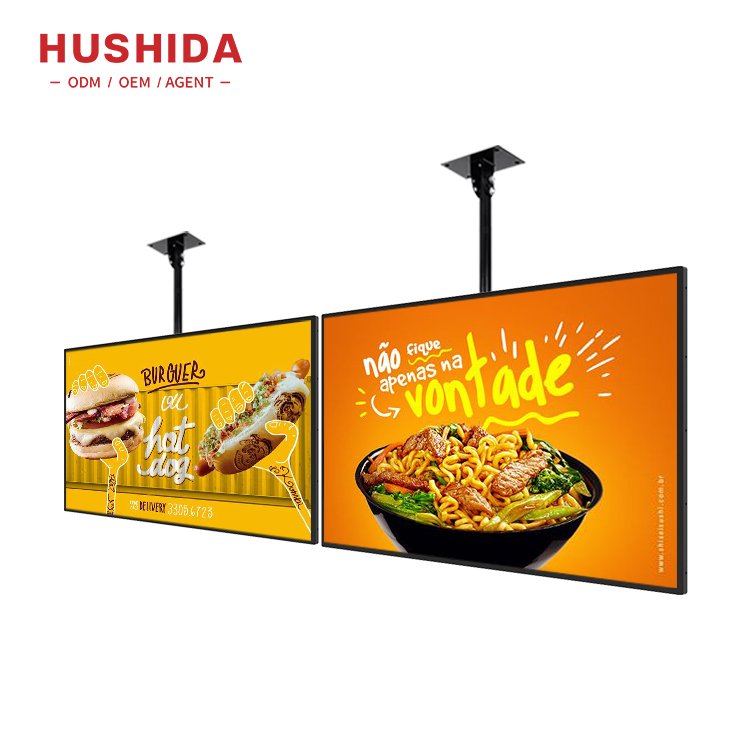 32 inch Android 9.0 Ceiling Mounted Roof Hanging Advertising Display Screen Restaurant Menu Poster Ad Screen