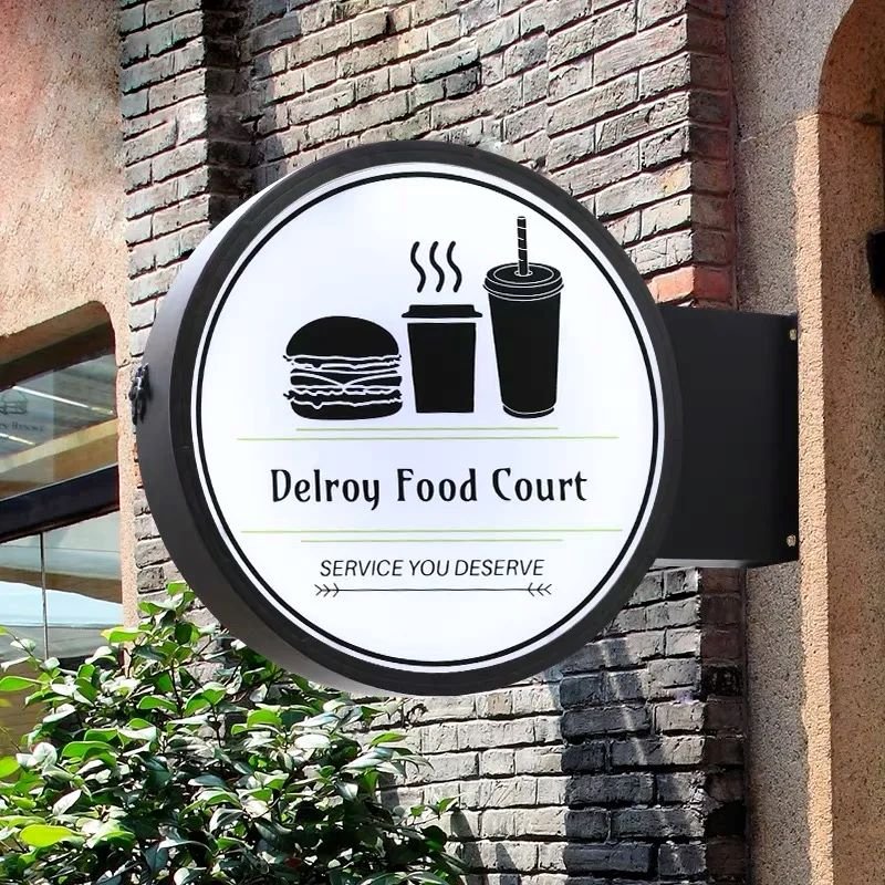 Customized outdoor led advertising light box sign Acrylic Light Box Sign Board for Business coffee shop