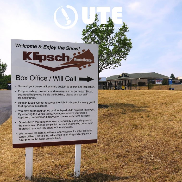 Outdoor Custom Printed Company Sign Board, Real Estate Corflute Board Printing