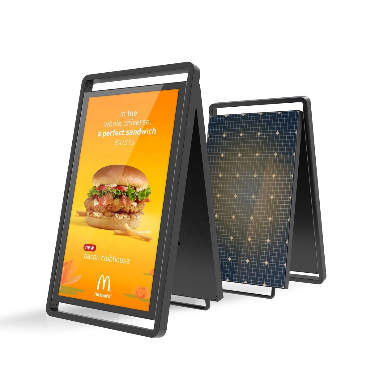 Outdoor Solar Battery Powered Digital Signage Screen Portable Wireless WIFI Digital Advertising Display Board Solar Billboard