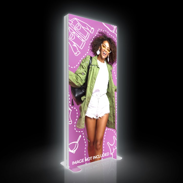 Lingtong Light Box Display Portable 120 Seg Fabric Light Box Aluminum Adversting Light Box