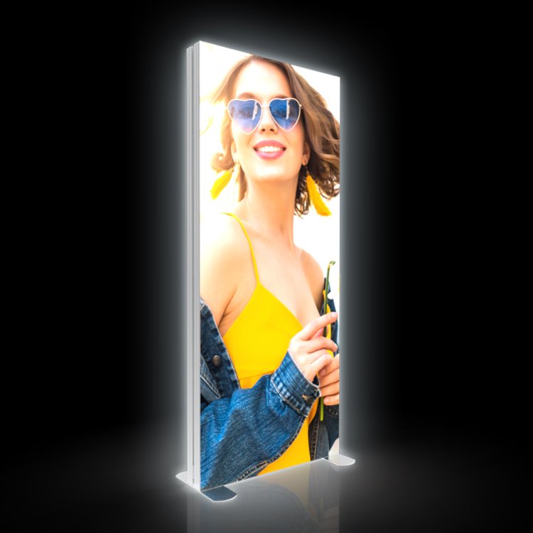Lingtong Light Box Display Portable 120 Seg Fabric Light Box Aluminum Adversting Light Box