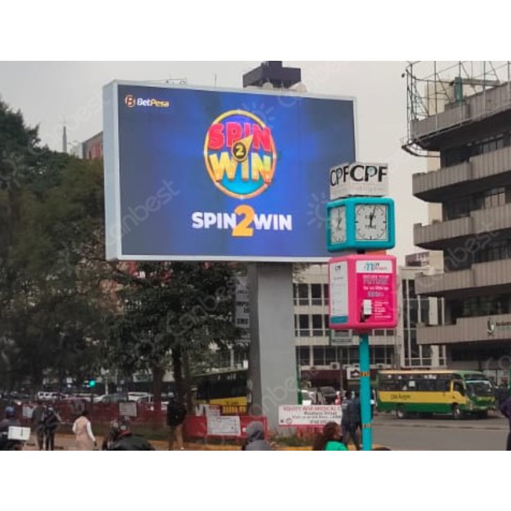 Outdoor P5 P6 P10 Fixed Advertising Led Billboard Custom Front Maintenance Rgb Led Sign Curve 90 Degrees Led Wall Screen Board