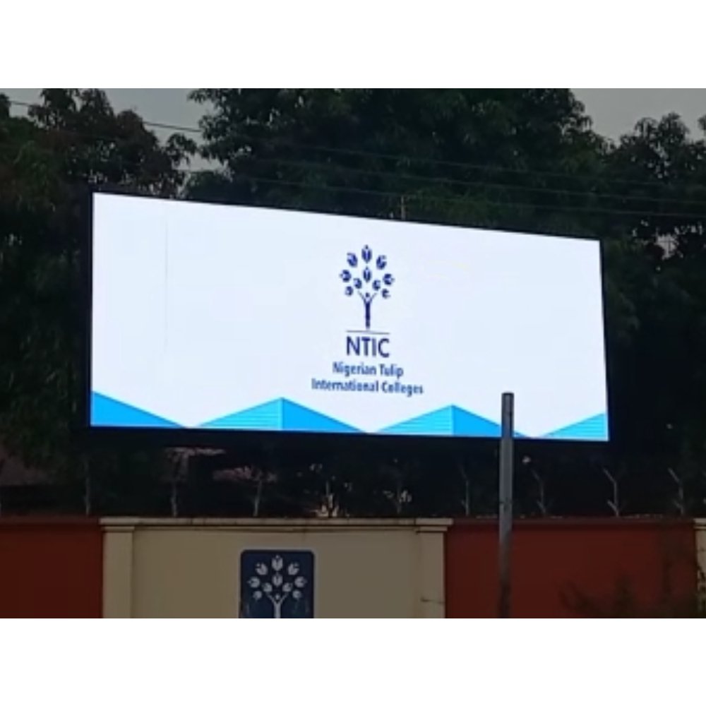 Outdoor P5 P6 P10 Fixed Advertising Led Billboard Custom Front Maintenance Rgb Led Sign Curve 90 Degrees Led Wall Screen Board