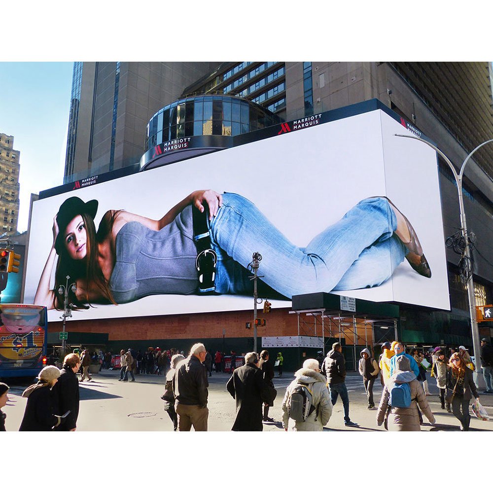 Outdoor P5 P6 P10 Fixed Advertising Led Billboard Custom Front Maintenance Rgb Led Sign Curve 90 Degrees Led Wall Screen Board