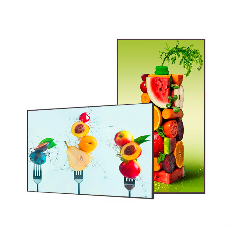 Wall mounted super thin TFT Screen 55 65inch LCD Advertising Display Digital Signage Menu Board for restaurant