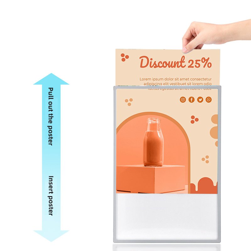 Hot Selling Ultra-Slim Aluminum Profile LED Light Box Sign Backlit Rectangle Display Advertising Posters Banners