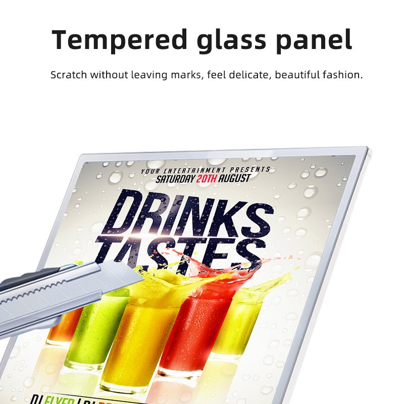 Hot Selling Ultra-Slim Aluminum Profile LED Light Box Sign Backlit Rectangle Display Advertising Posters Banners
