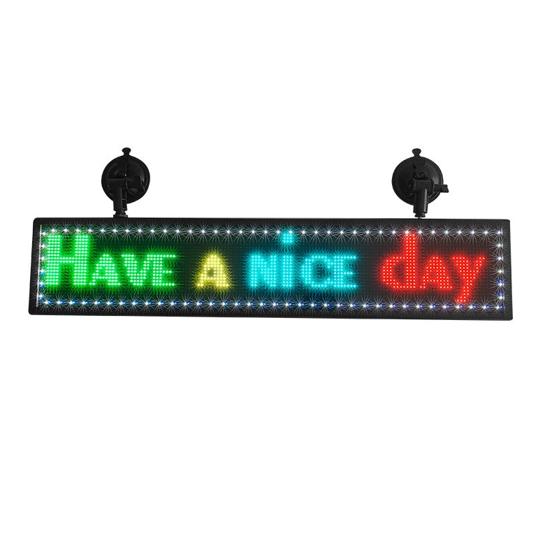 Light Up Running Text LED Car Display Screen Digital Bus Destination Board RGB WiFi Moving Message Advertising LED Signage Board