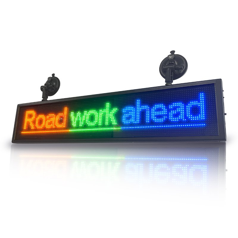Light Up Running Text LED Car Display Screen Digital Bus Destination Board RGB WiFi Moving Message Advertising LED Signage Board