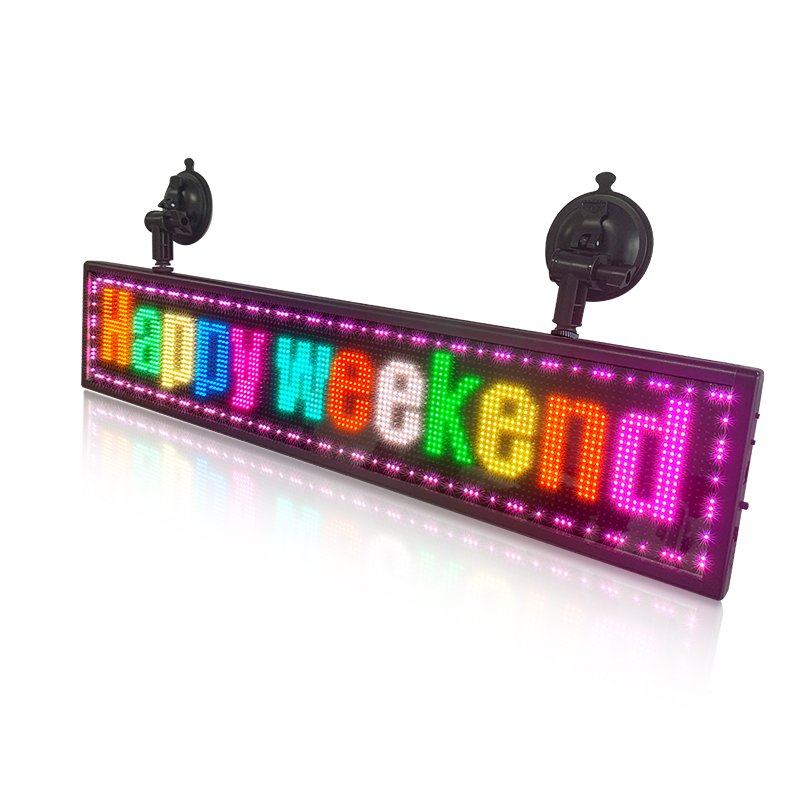Light Up Running Text LED Car Display Screen Digital Bus Destination Board RGB WiFi Moving Message Advertising LED Signage Board