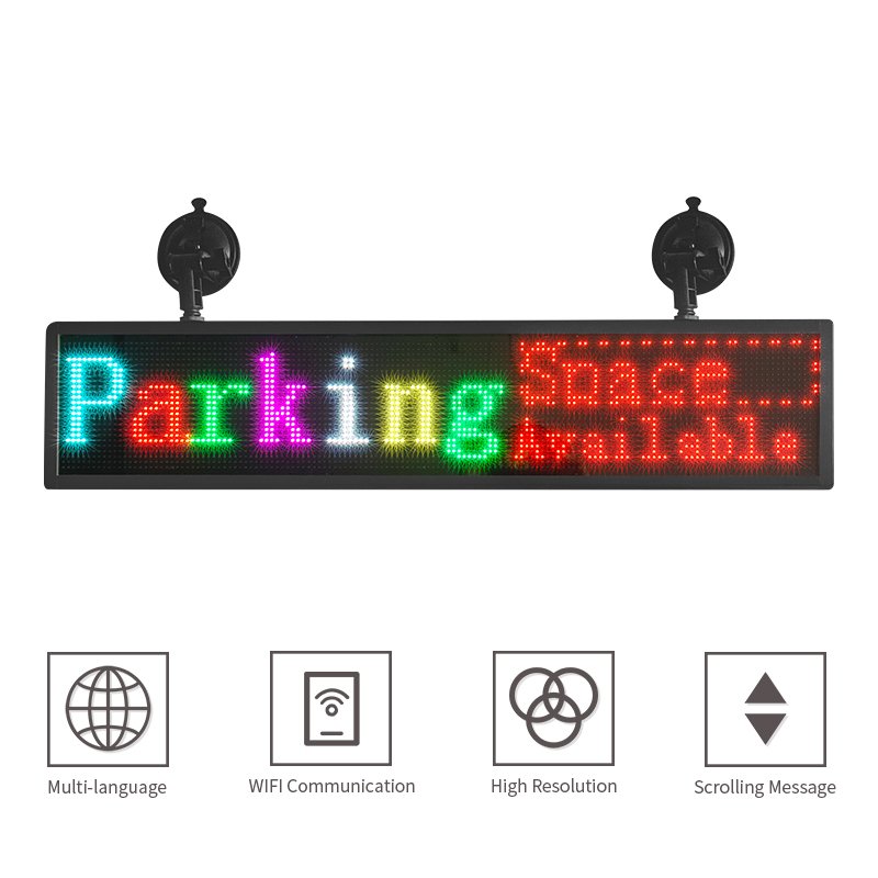 Light Up Running Text LED Car Display Screen Digital Bus Destination Board RGB WiFi Moving Message Advertising LED Signage Board