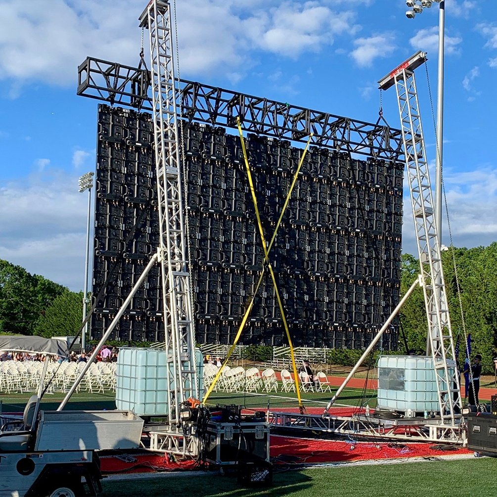 RAYBO LED Rental Display High Refresh Advertising Easy Installation Smd 500*1000mm HD Rental P3.91 Fine Pixel Pitch Led Display