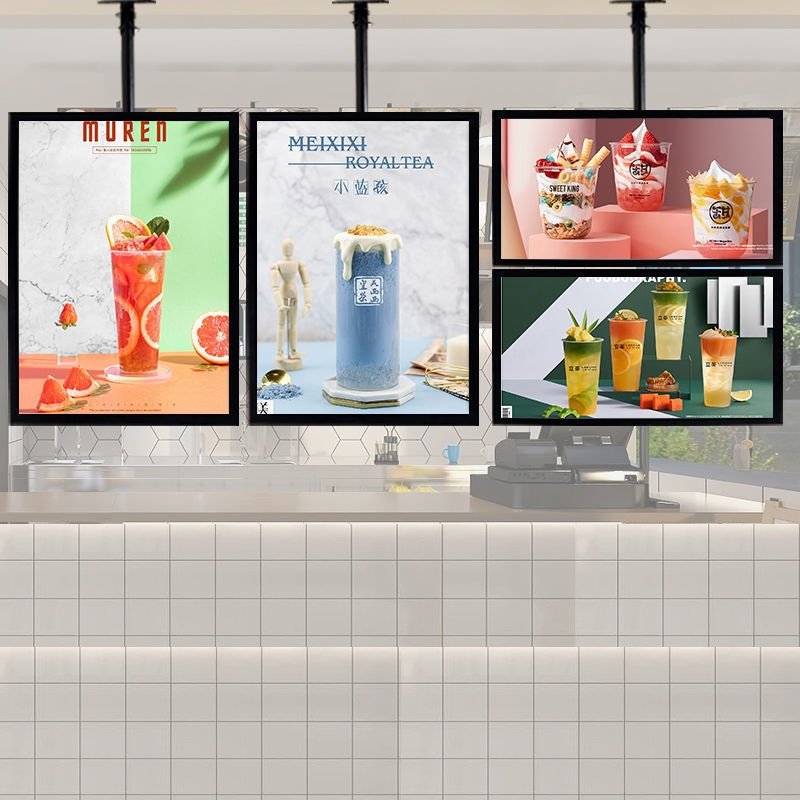 Custom Advertising Led Menu board LED Restaurant Menu Light Signs Menu Light Box in Fast Food Cafe Advertising Sign light boxes