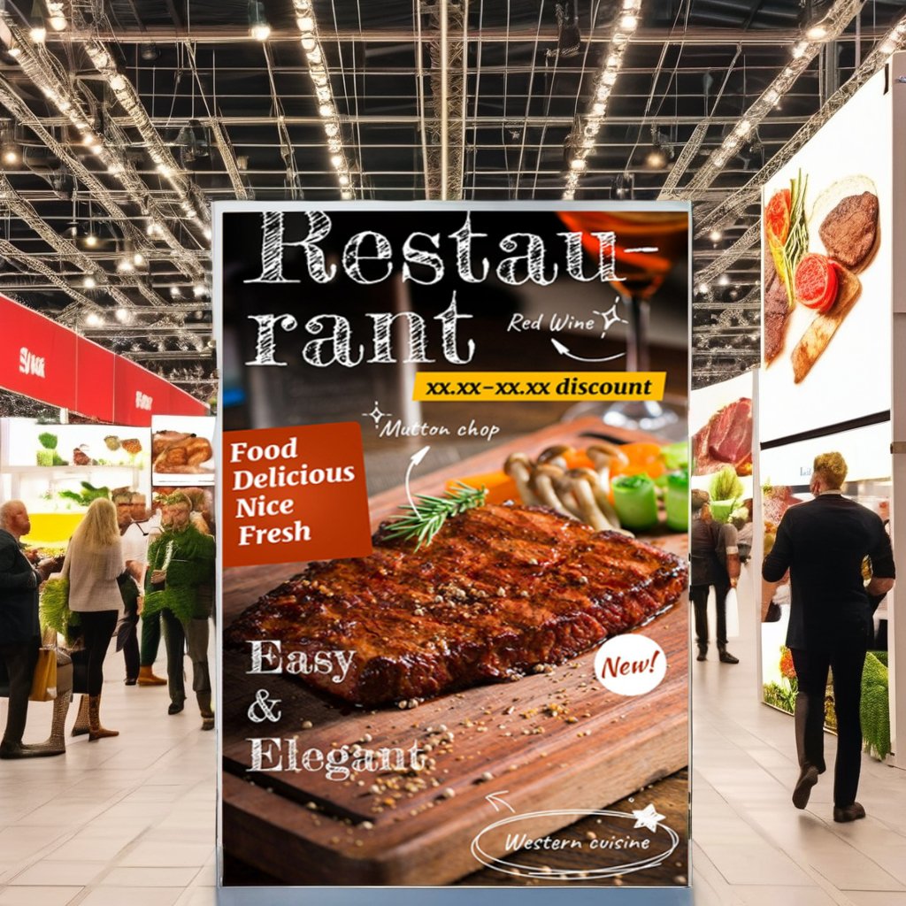 Custom Wall Mounted A1 A2 A3 A4 Advertising Lightbox 12v Power Rectangular Aluminum Frame Acrylic Cinema LED Movie Posters