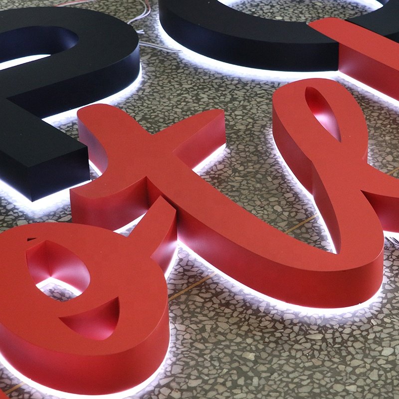 EZD shop light sign board outdoor backlit hotel signage custom light logo