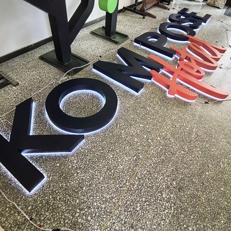 EZD shop light sign board outdoor backlit hotel signage custom light logo