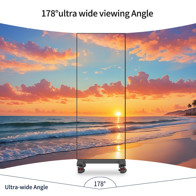 ZCLH LED Wall Mounted Vertical Advertising Machine Smart Advertising Player LED Screen Poster Display