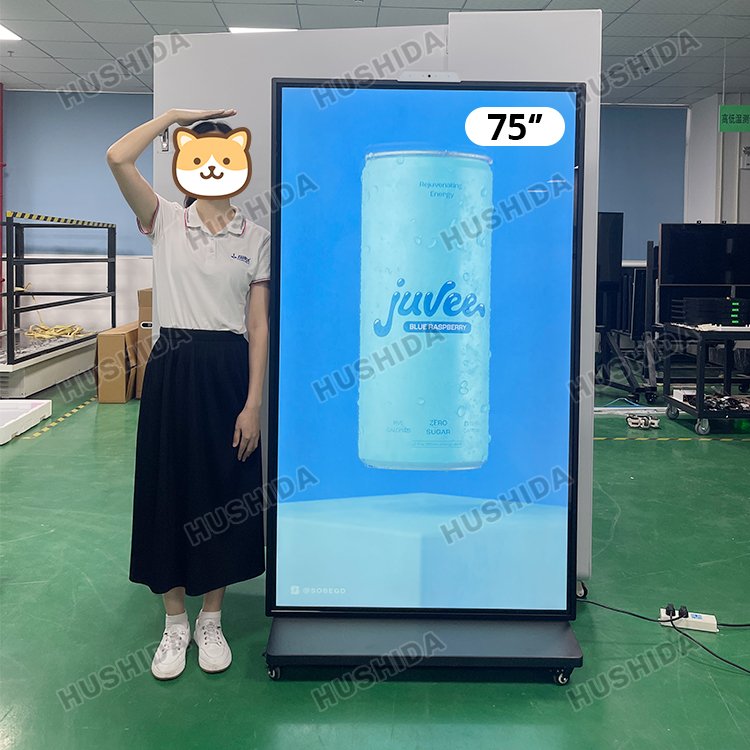 Custom 32" 43" 49" 55" 65" 75" 85" Touch Screen Kiosk marketing vertical lcd floor standing digital advertising display board