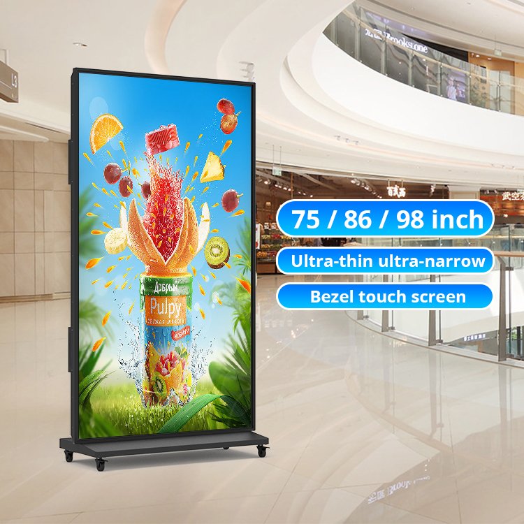 Custom 32" 43" 49" 55" 65" 75" 85" Touch Screen Kiosk marketing vertical lcd floor standing digital advertising display board