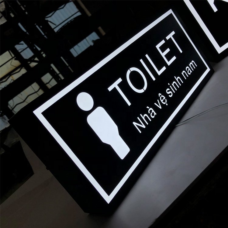 3D letters LED Sign Board Outdoor LED Light Box stainless steel double sides Light Box led Sign for business lightbox