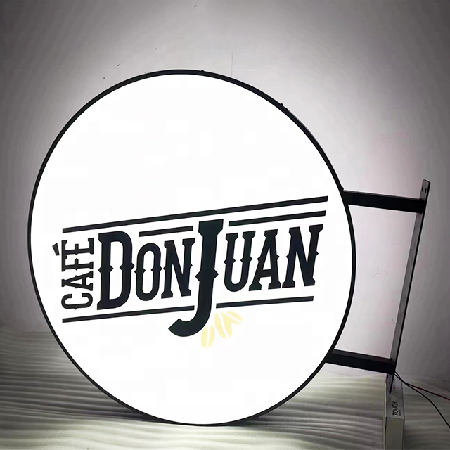 3D letters LED Sign Board Outdoor LED Light Box stainless steel double sides Light Box led Sign for business lightbox
