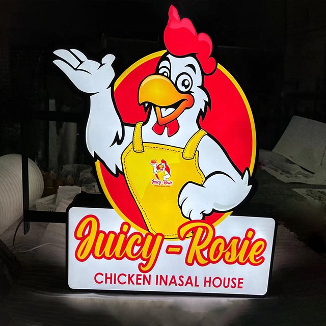 3D letters LED Sign Board Outdoor LED Light Box stainless steel double sides Light Box led Sign for business lightbox