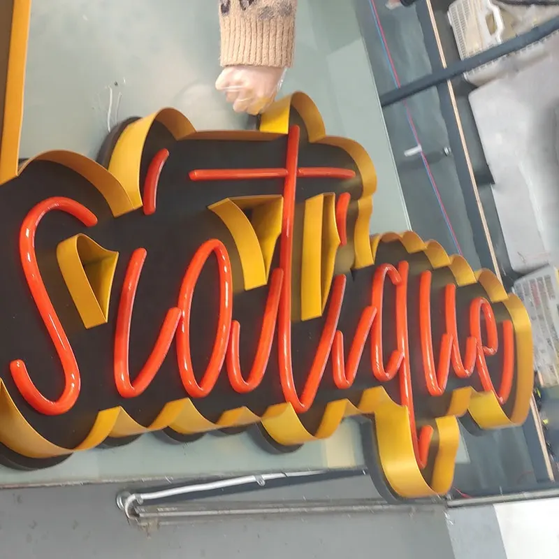 Outdoor Light Led Advertising Led Light Box Display Letter Advertising Vacuum Forming Lightbox Neon Lights