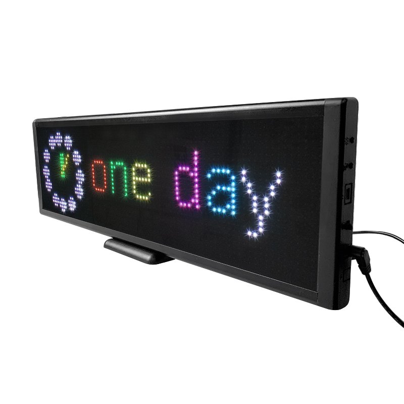 RGB LED Running Message Board WiFi APP Digital Billboard Display Car Rear Window Screen Bus LED Display For Shop Advertising