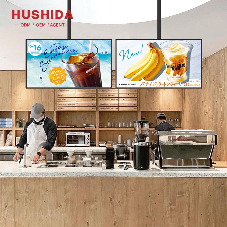 500 700nits Indoor 32 43 50 55 Inch Lcd Advertising Display HD Screen Android Windows System Digital Menu Board For Restaurants