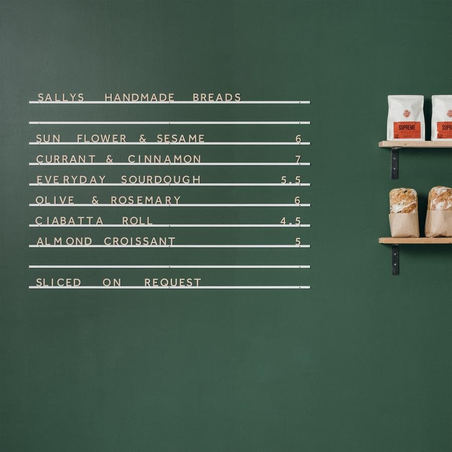 Baker Menu Board Cafe Menu Line Magnet Wall Board Magnetic Letter Board