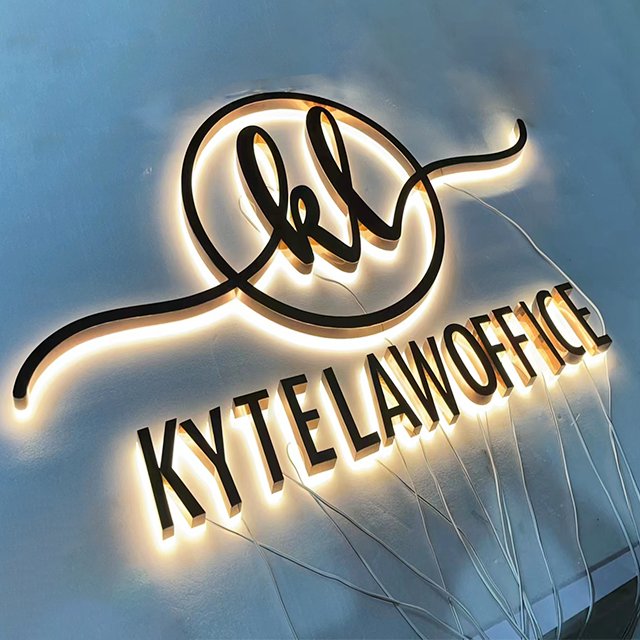 Advertising 3d logo led sign stainless steel acrylic custom sign led letter signs for business