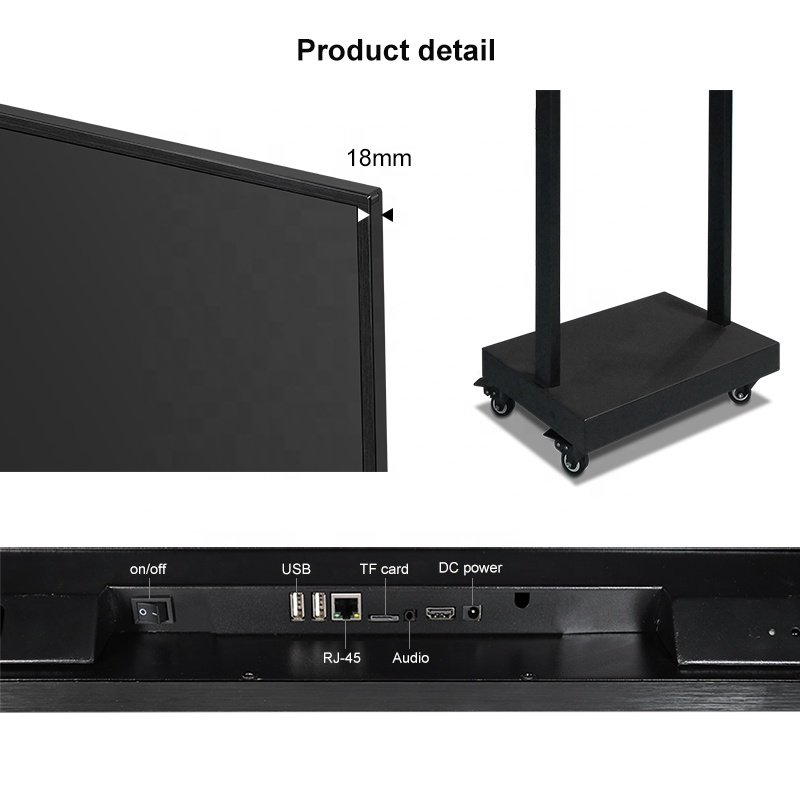 Custom USB Network 43" Multi-Screen Auto Poster Video Window LCD Advertising Display Digital Menu Board
